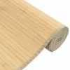 Négyszögletű világos természetes bambusz szőnyeg 80 x 200 cm