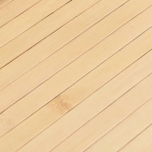 Négyszögletű világos természetes bambusz szőnyeg 80 x 200 cm