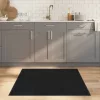 Fekete bambusz négyzet alakú szőnyeg 100 x 100 cm