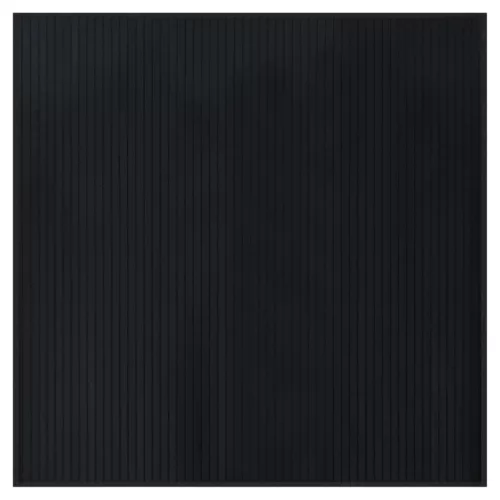 Fekete bambusz négyzet alakú szőnyeg 100 x 100 cm