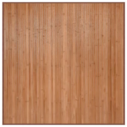 Természetes bambusz négyzet alakú szőnyeg 100 x 100 cm