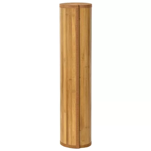 Természetes bambusz négyzet alakú szőnyeg 100 x 100 cm