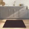 Sötétbarna bambusz négyzet alakú szőnyeg 100 x 100 cm