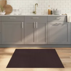 Sötétbarna bambusz négyzet alakú szőnyeg 100 x 100 cm