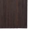 Sötétbarna bambusz négyzet alakú szőnyeg 100 x 100 cm