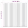 Sötétbarna bambusz négyzet alakú szőnyeg 100 x 100 cm