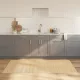 Négyszögletű világos természetes bambusz szőnyeg 100 x 200 cm
