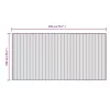 Négyszögletű világos természetes bambusz szőnyeg 100 x 200 cm