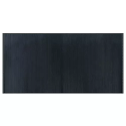 Négyszögletű szürke bambusz szőnyeg 100 x 200 cm