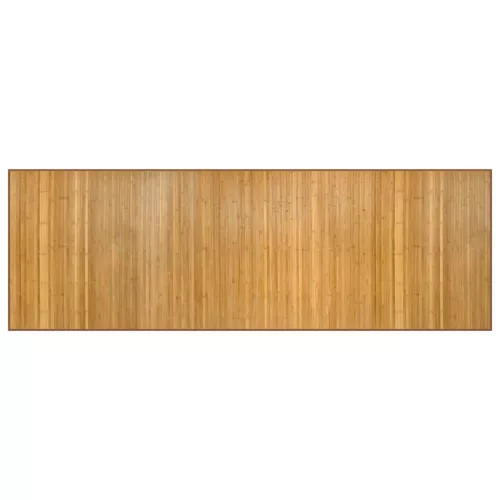 Négyszögletű természetes bambusz szőnyeg 100 x 300 cm