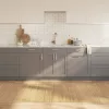 Négyszögletű világos természetes bambusz szőnyeg 100 x 300 cm