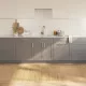 Négyszögletű világos természetes bambusz szőnyeg 100 x 300 cm