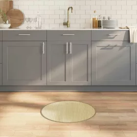 Kerek világos természetes bambusz szőnyeg 60 cm