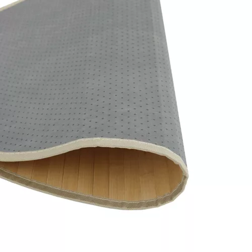 Kerek világos természetes bambusz szőnyeg 60 cm