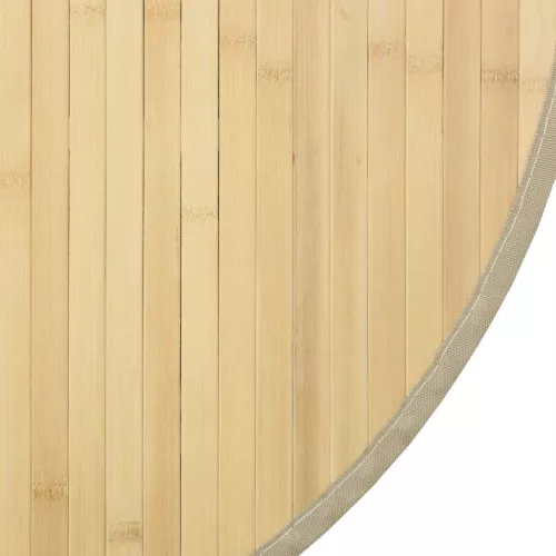 Kerek világos természetes bambusz szőnyeg 60 cm