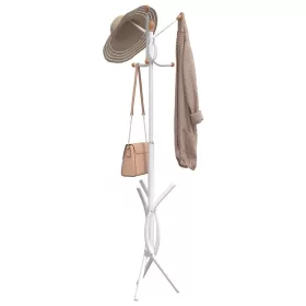 Fehér porszórt vas ruhafogas 176 cm
