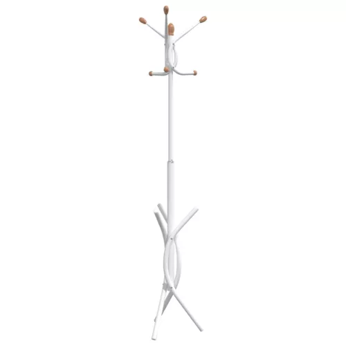 Fehér porszórt vas ruhafogas 176 cm
