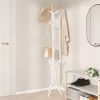 Fehér porszórt vas ruhafogas 176 cm