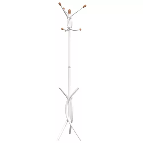 Fehér porszórt vas ruhafogas 176 cm