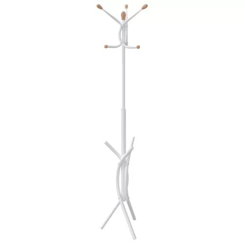 Fehér porszórt vas ruhafogas 176 cm