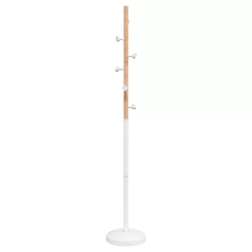 Fehér porszórt vas ruhafogas 177 cm