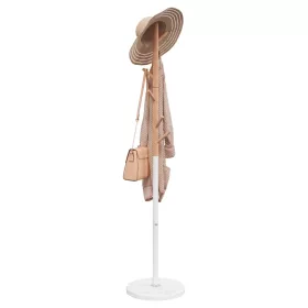 Fehér porszórt vas ruhafogas 172 cm