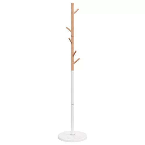 Fehér porszórt vas ruhafogas 172 cm
