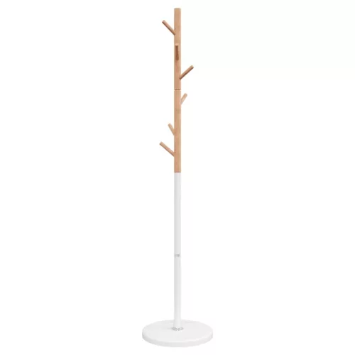 Fehér porszórt vas ruhafogas 172 cm