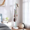 Kék porszórt vas ruhafogas 172 cm