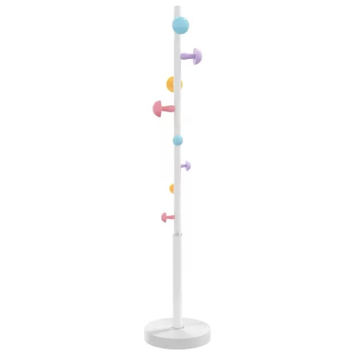 Fehér porszórt vas ruhafogas 172 cm