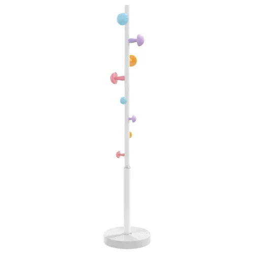 Fehér porszórt vas ruhafogas 172 cm