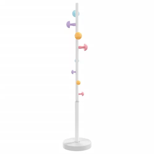 Fehér porszórt vas ruhafogas 172 cm
