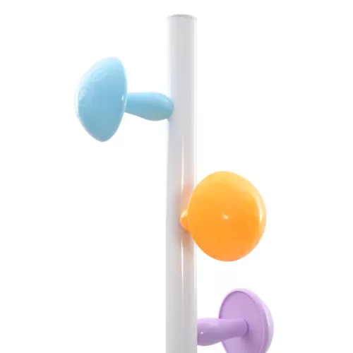 Fehér porszórt vas ruhafogas 172 cm