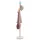 Rózsaszínű porszórt vas ruhafogas 172 cm