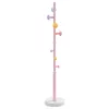 Rózsaszínű porszórt vas ruhafogas 172 cm