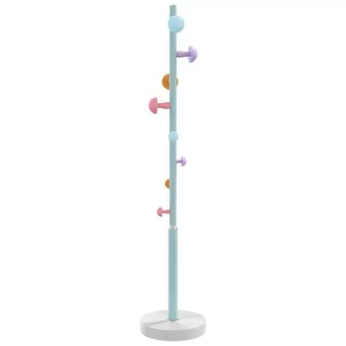 Kék porszórt vas ruhafogas 172 cm