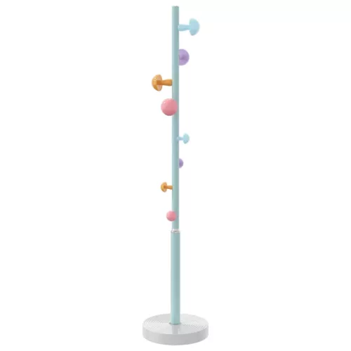 Kék porszórt vas ruhafogas 172 cm