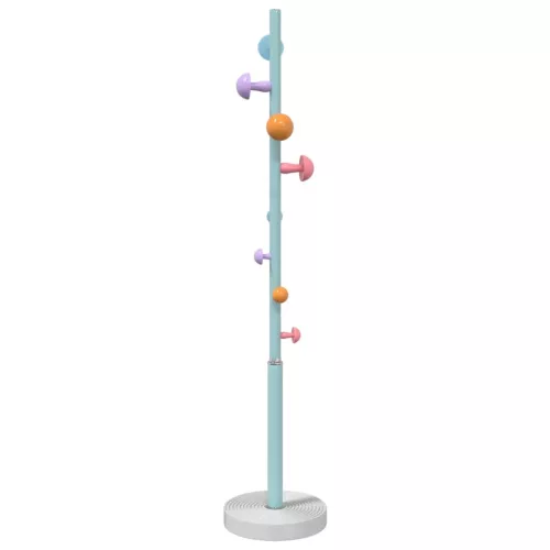 Kék porszórt vas ruhafogas 172 cm