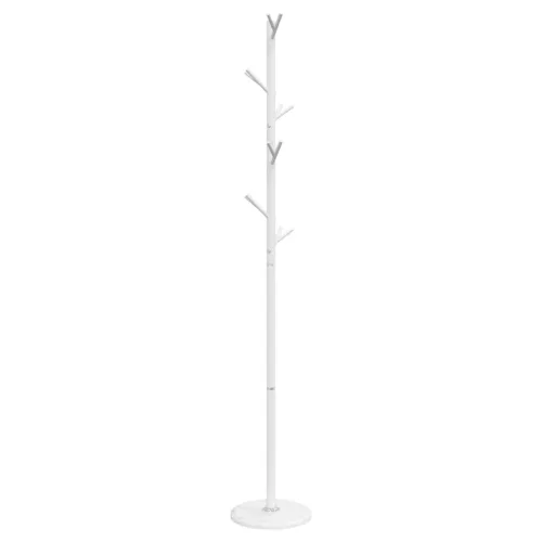 Fehér porszórt vas ruhafogas 175 cm