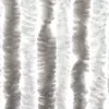 Világosszürke és fehér zsenília rovarfüggöny 90 x 220 cm