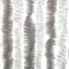 Világosszürke és fehér zsenília rovarfüggöny 100x200 cm