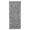 Zöld és fekete zsenília rovarfüggöny 56 x 200 cm