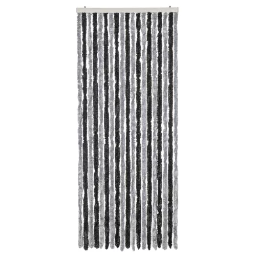 Zöld és fekete zsenília rovarfüggöny 56 x 200 cm