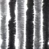 Szürke és fekete zsenília rovarfüggöny 90x220 cm