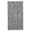 Szürke és fekete zsenília rovarfüggöny 100 x 230 cm