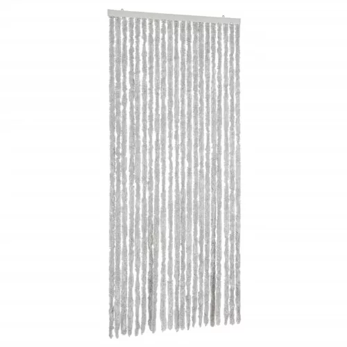Szürke zsenília rovarfüggöny 90x220 cm