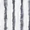 Szürke és fehér zsenília rovarfüggöny 100 x 230 cm