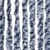 Kék és fehér zsenília rovarfüggöny 100 x 230 cm