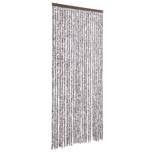 Barna és bézs zsenília rovarfüggöny 100 x 200 cm
