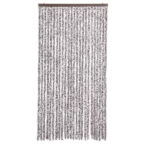 Barna és bézs zsenília rovarfüggöny 100 x 200 cm